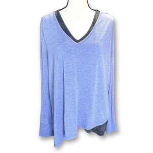 Tek Gear Blue‎ and Gray Workout Shirt with Attached Tank